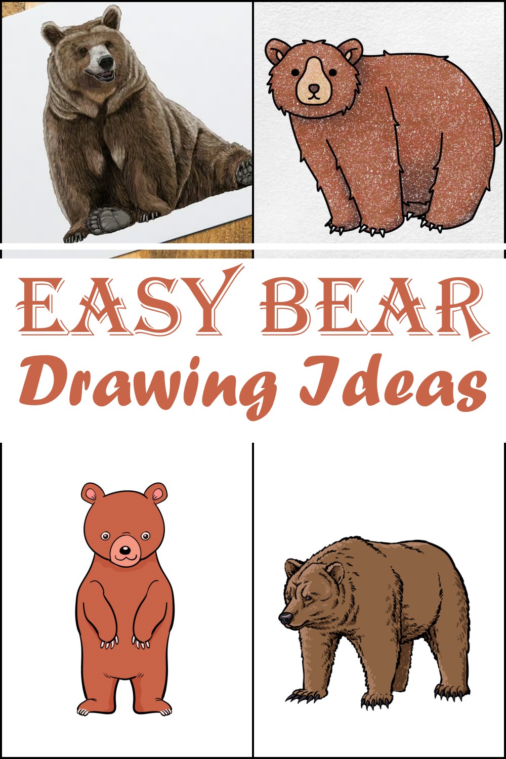 Easy Bear Drawing Ideas 1