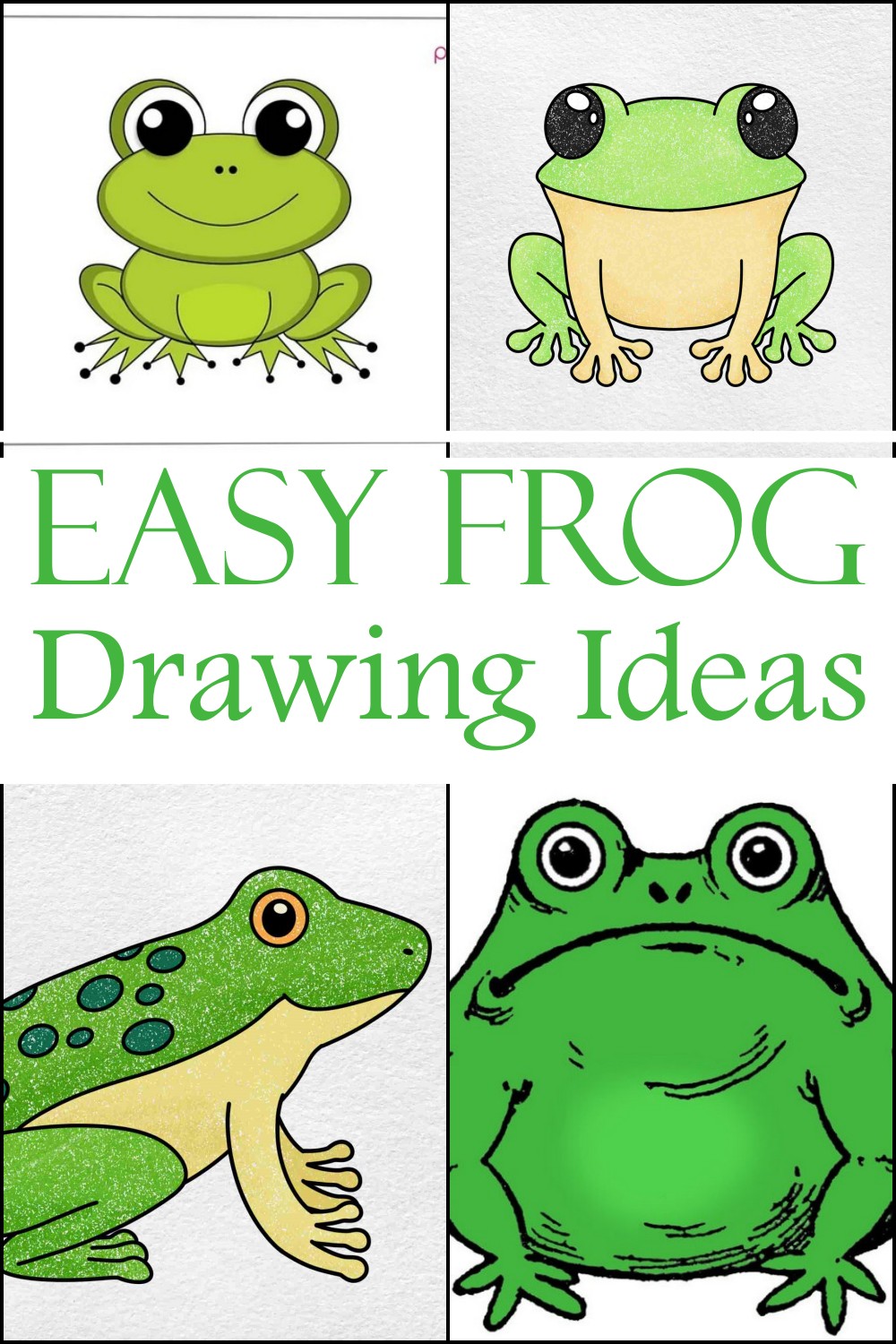 Easy Frog Drawing Ideas