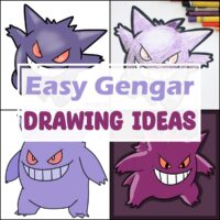 Easy Gengar Drawing Ideas