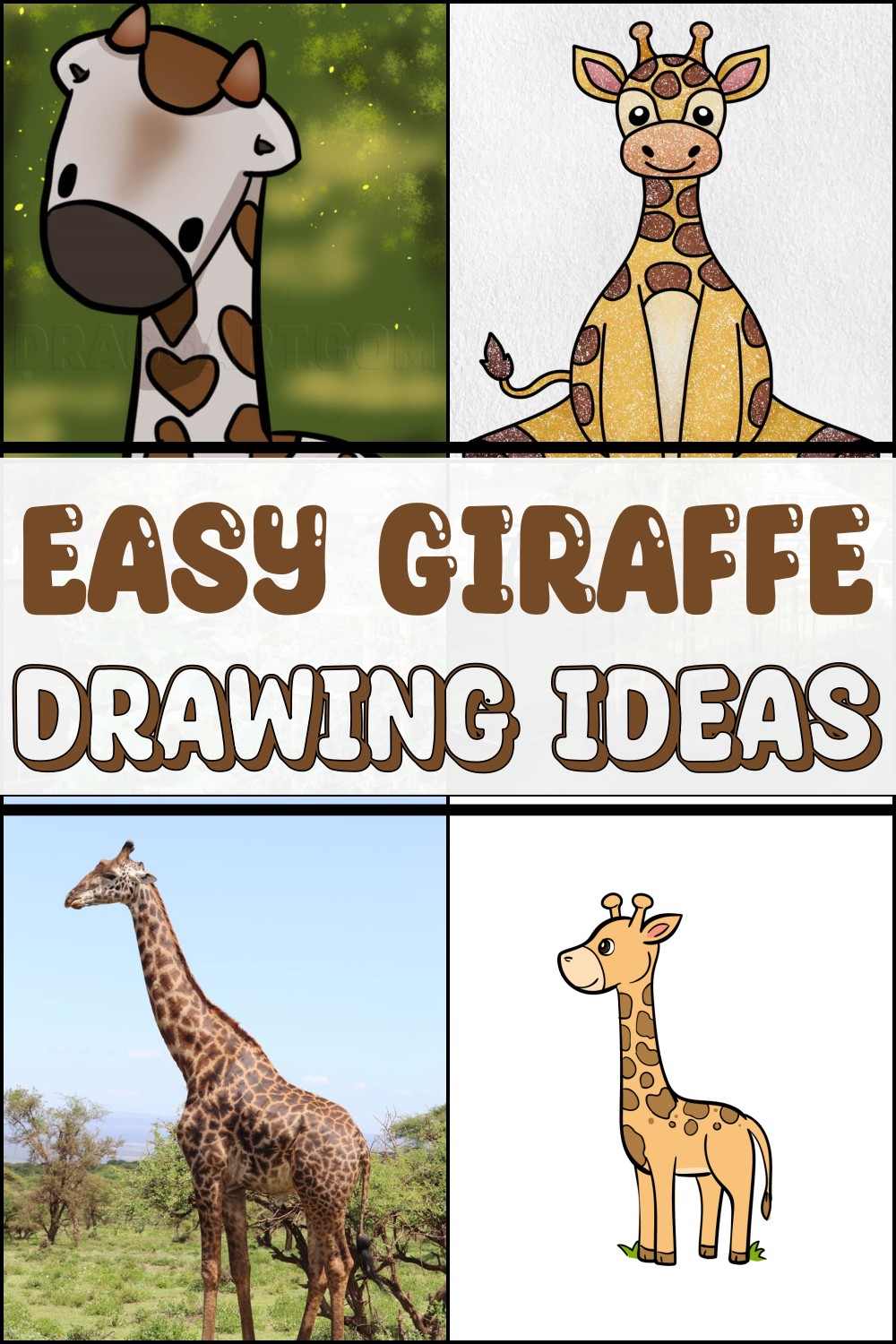 Easy Giraffe Drawing Ideas 1