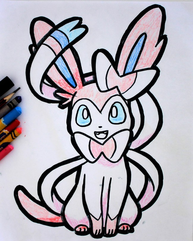 Easy How To Draw Sylveon From Pokemon