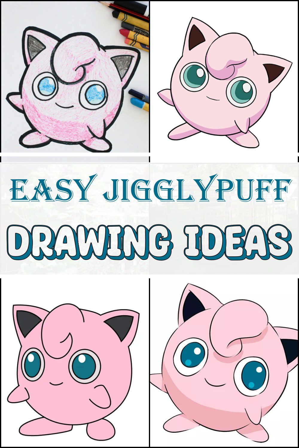 Easy Jigglypuff Drawing Ideas 1