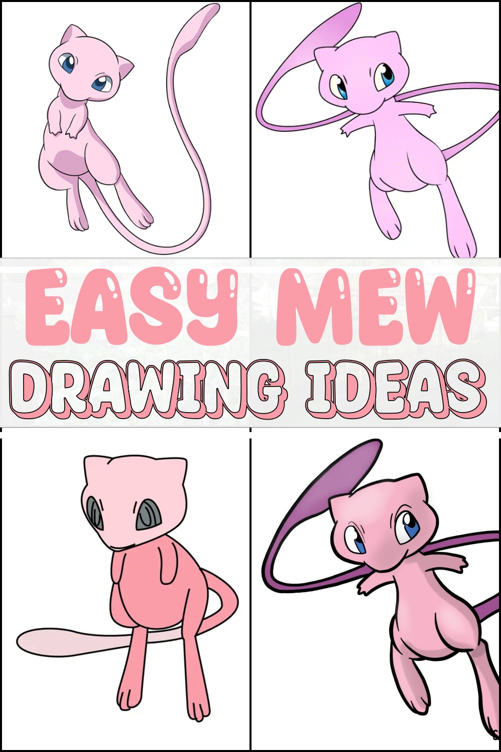 Easy Mew Drawing Ideas 1