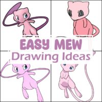 Easy Mew Drawing Ideas