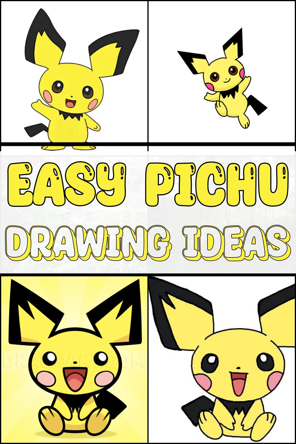 Easy Pichu Drawing Ideas 1