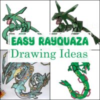 Easy Rayquaza Drawing Ideas 1