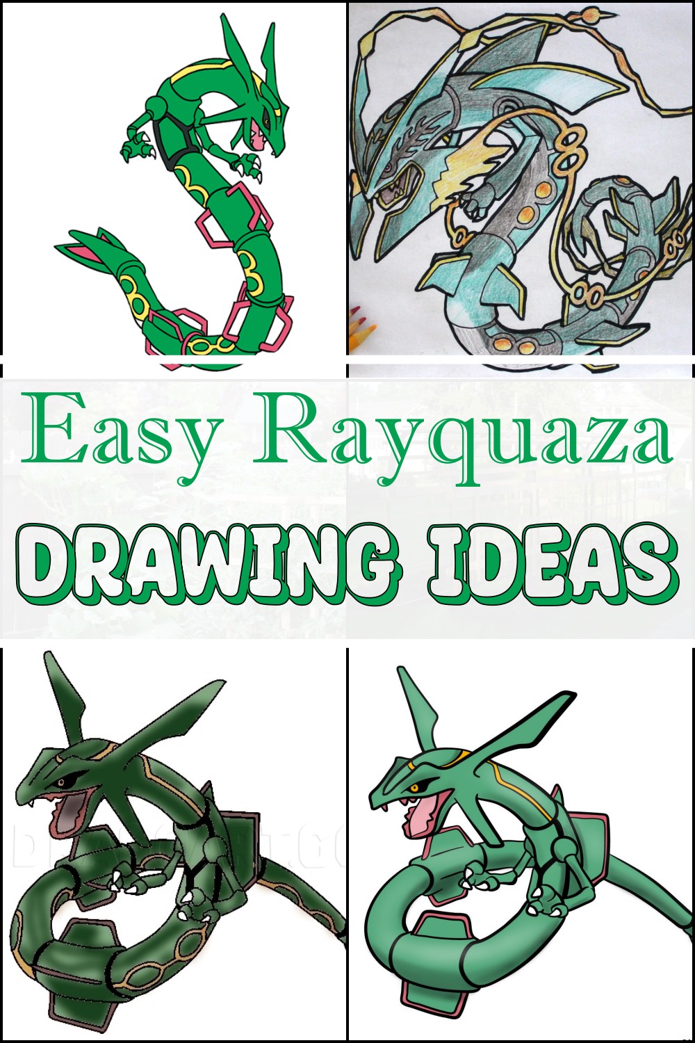 Easy Rayquaza Drawing Ideas