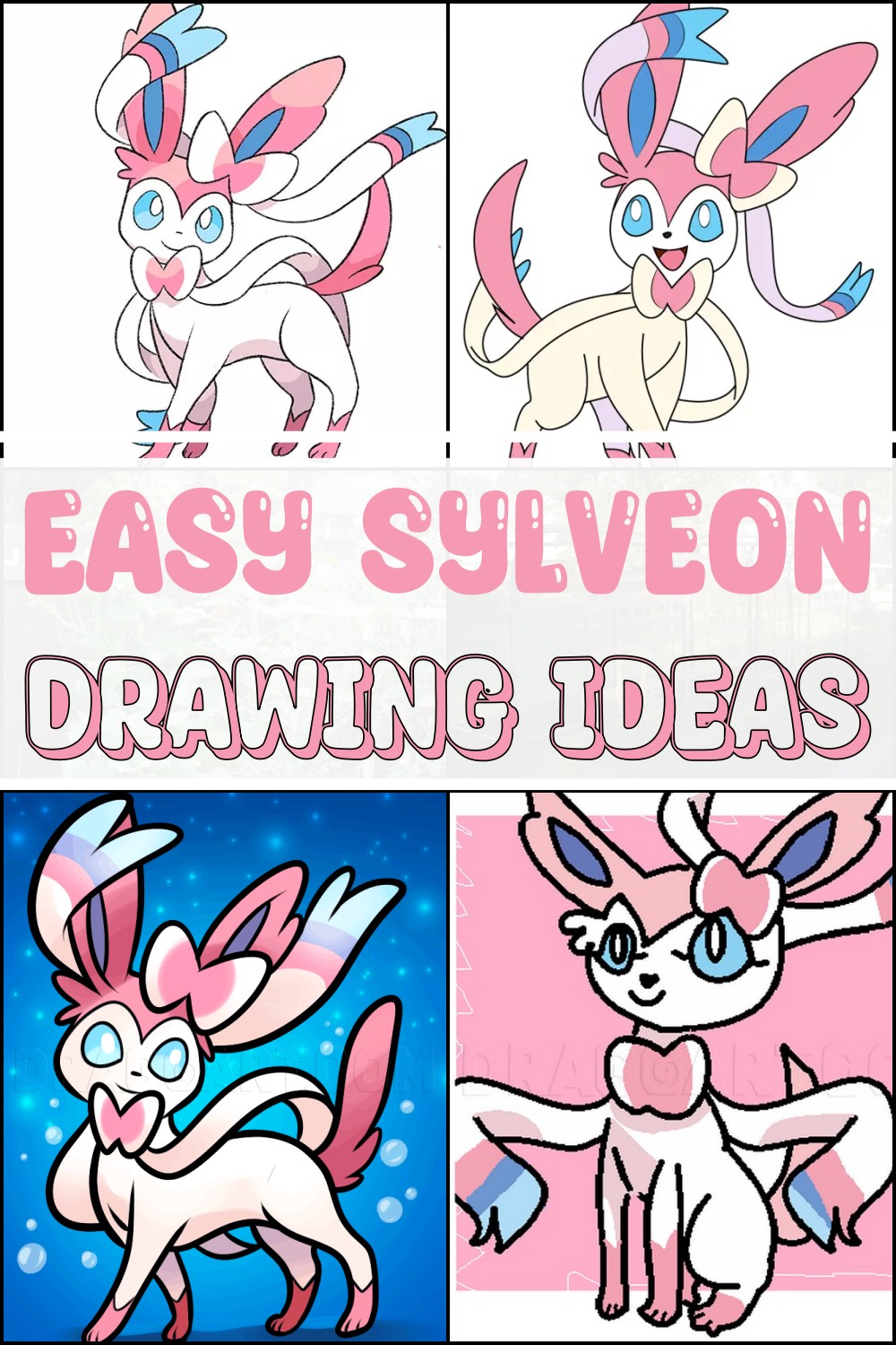 Easy Sylveon Drawing Ideas 1