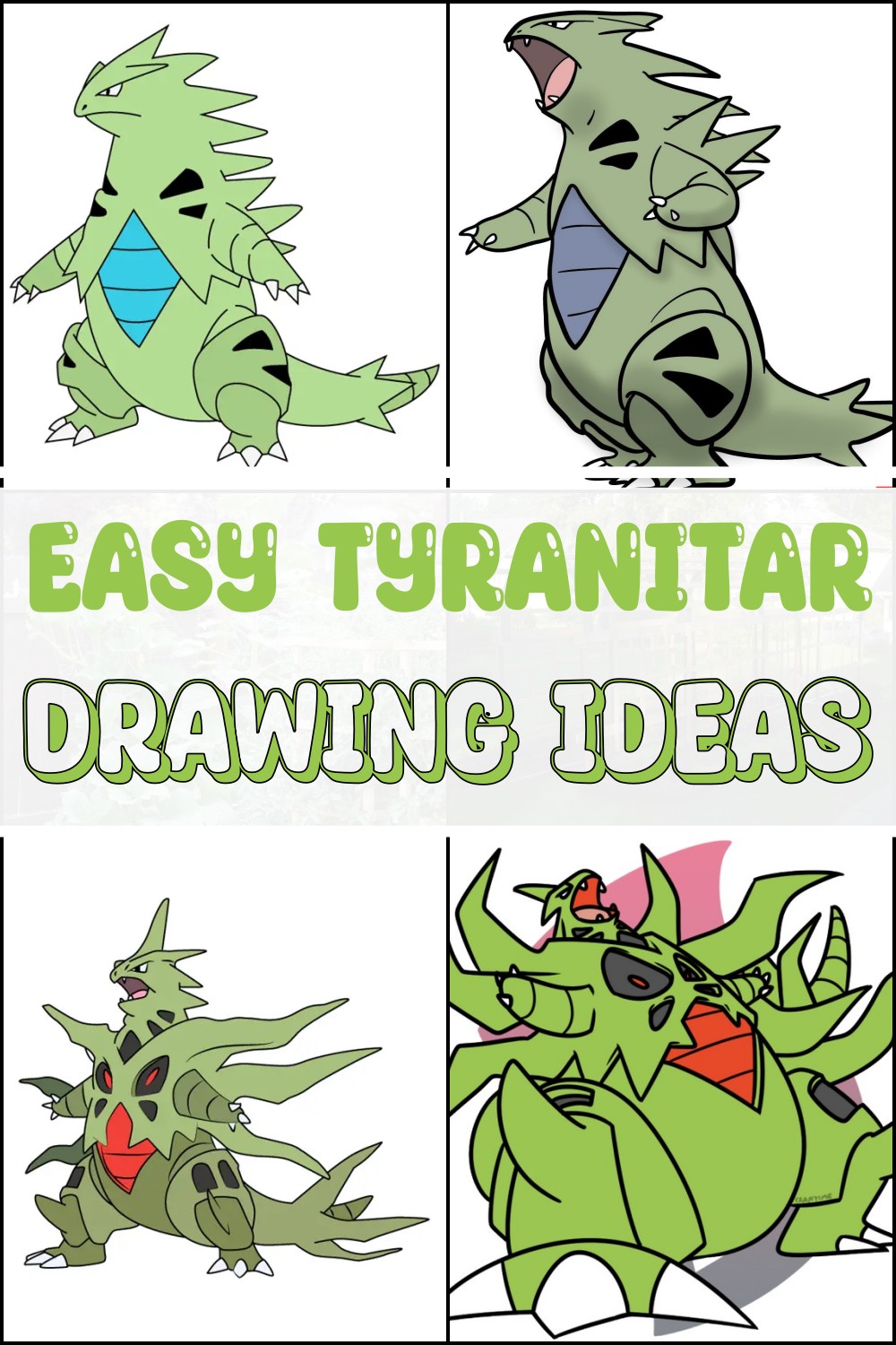Easy Tyranitar Drawing Ideas