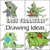Easy Tyranitar Drawing Ideas