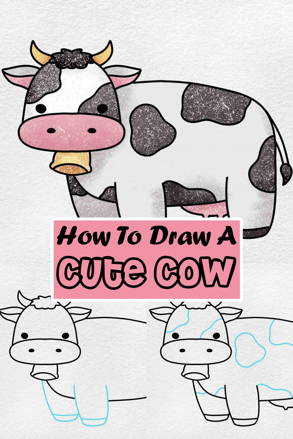 How To Draw A Cute Cow