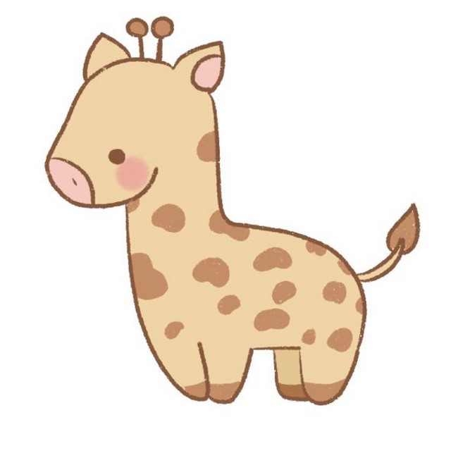 How To Draw A Cute Giraffe