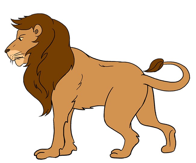 How To Draw A Simple Lion For Kids