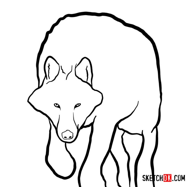 How To sketch An Arctic canine