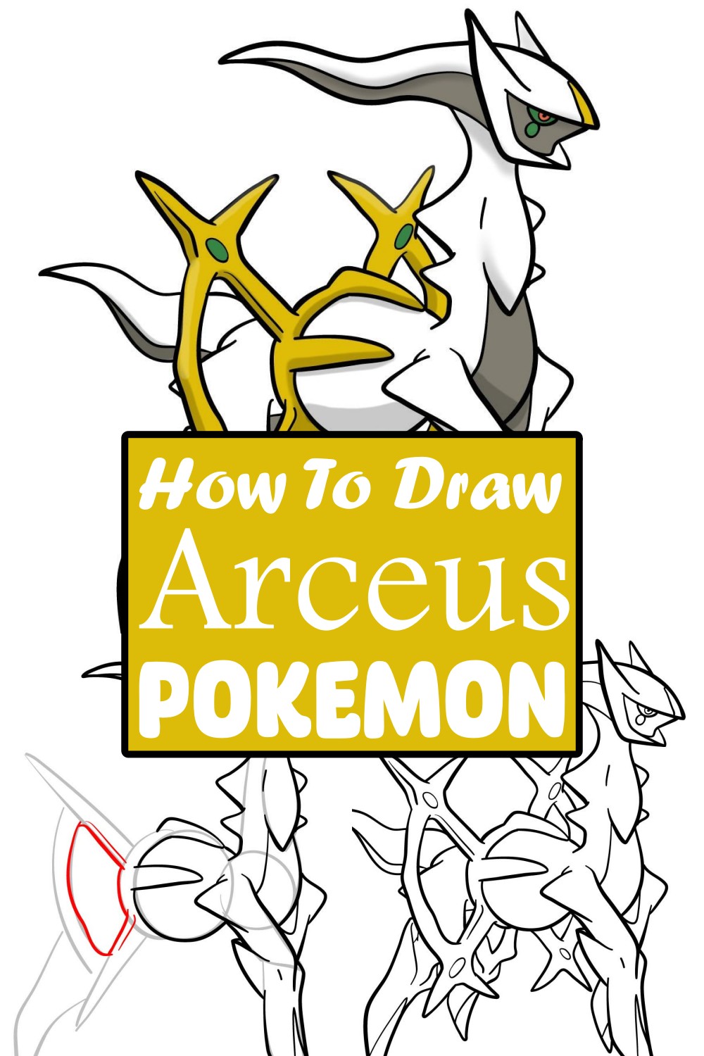 How To Draw Arceus Pokemon