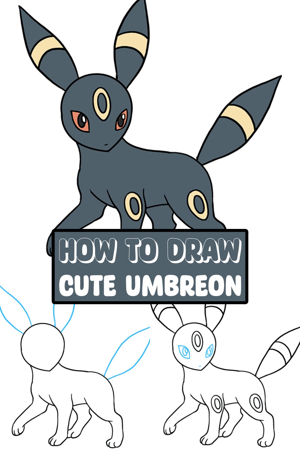 How To Draw Cute Umbreon