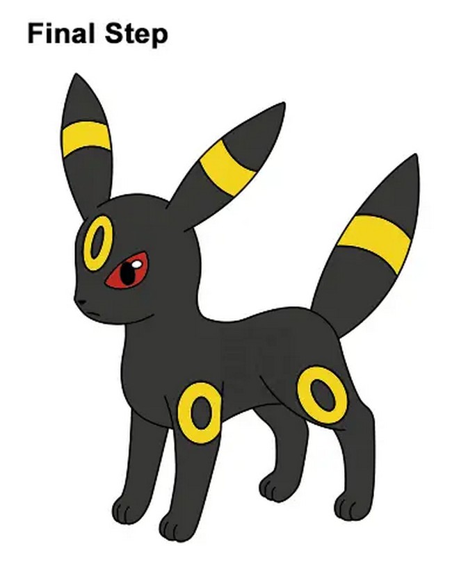How To Draw Easy Umbreon