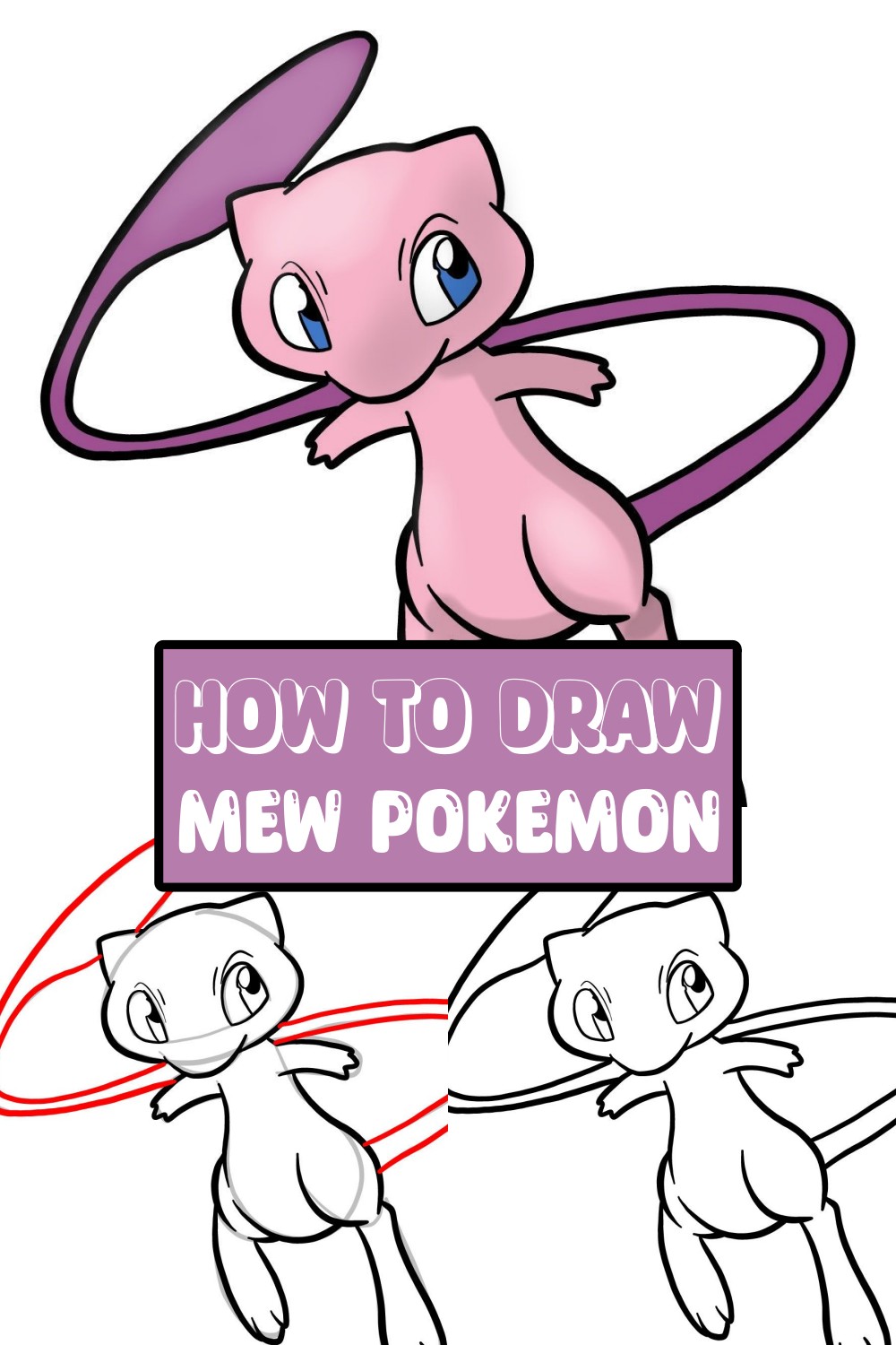 How To Draw Mew Pokemon