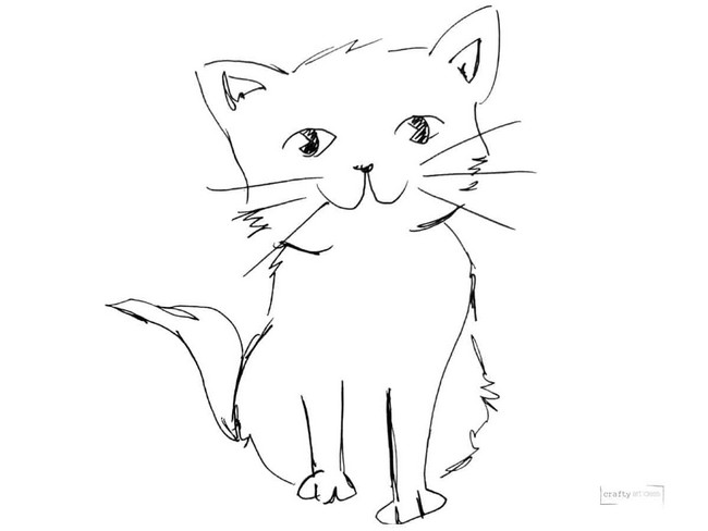 Cute Easy kitty portrait