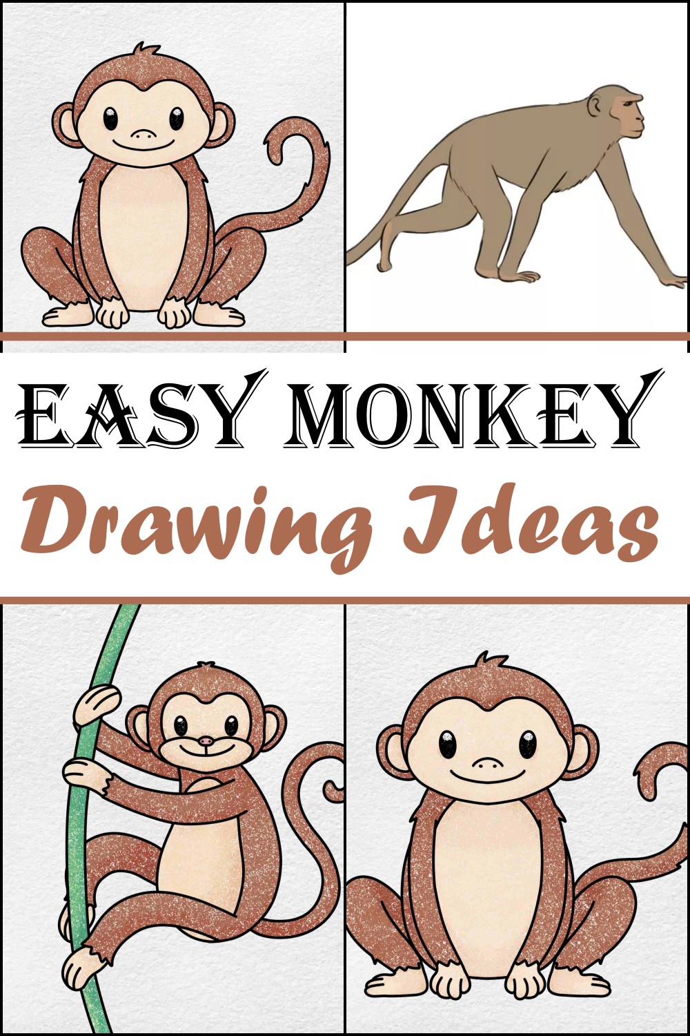 Easy Monkey Drawing Ideas 1