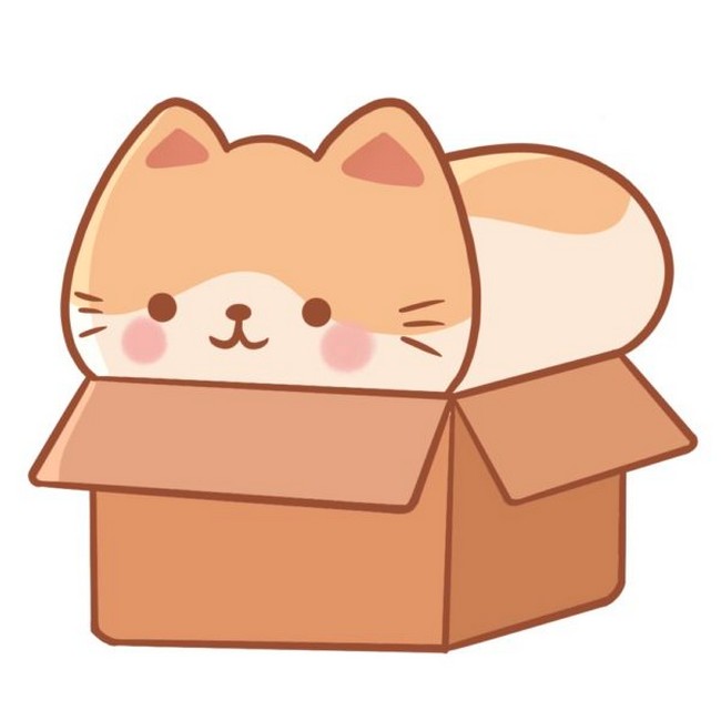 How To sketch A kitty In A Box