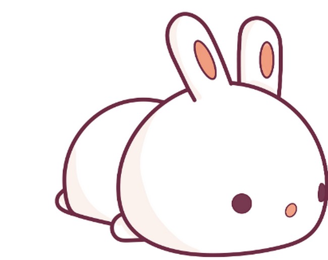 How To Draw A Cute Bunny Rabbit Laying Down