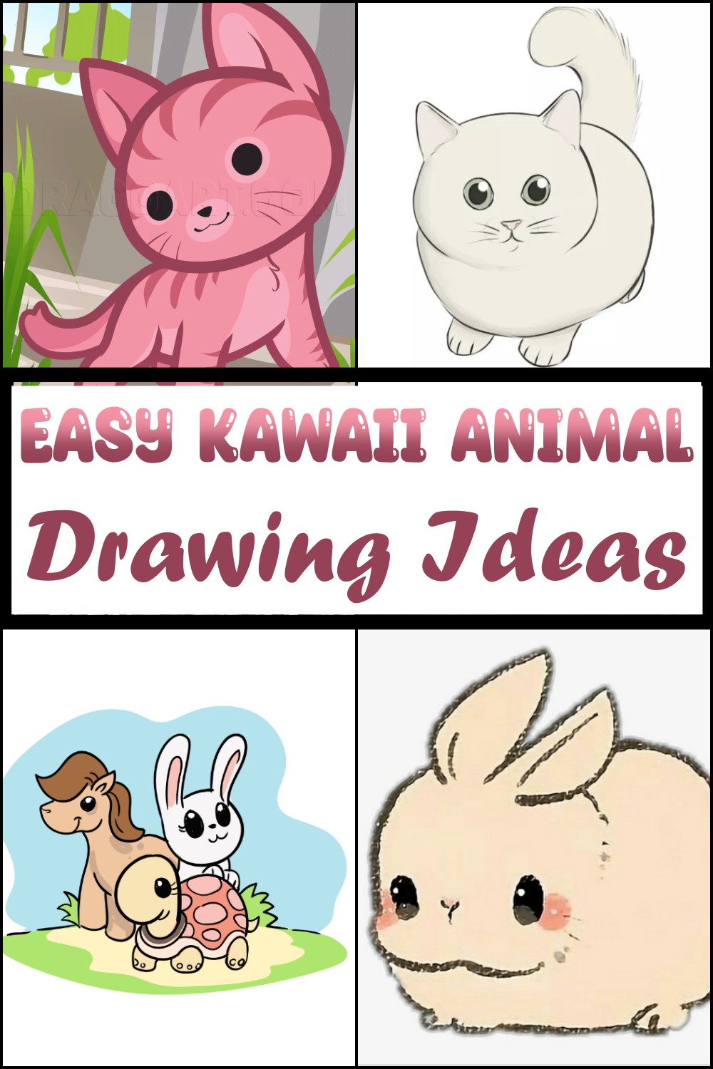 Easy Kawaii Animal Drawing Ideas 1