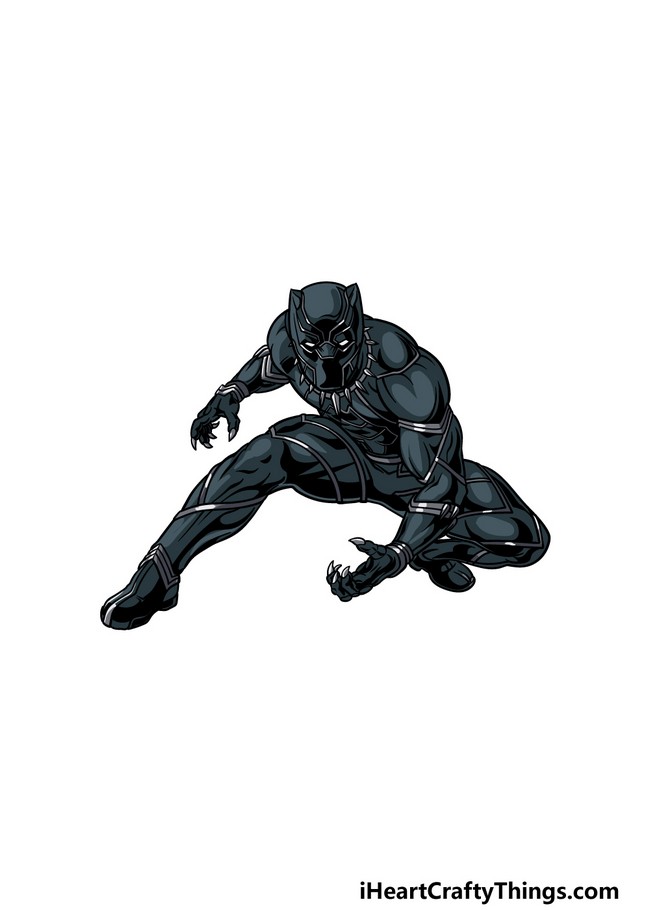 How To Draw Black Panther A Step By Step