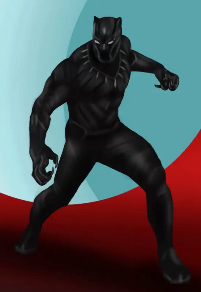 How To Draw Black Panther From Captain America Civil War