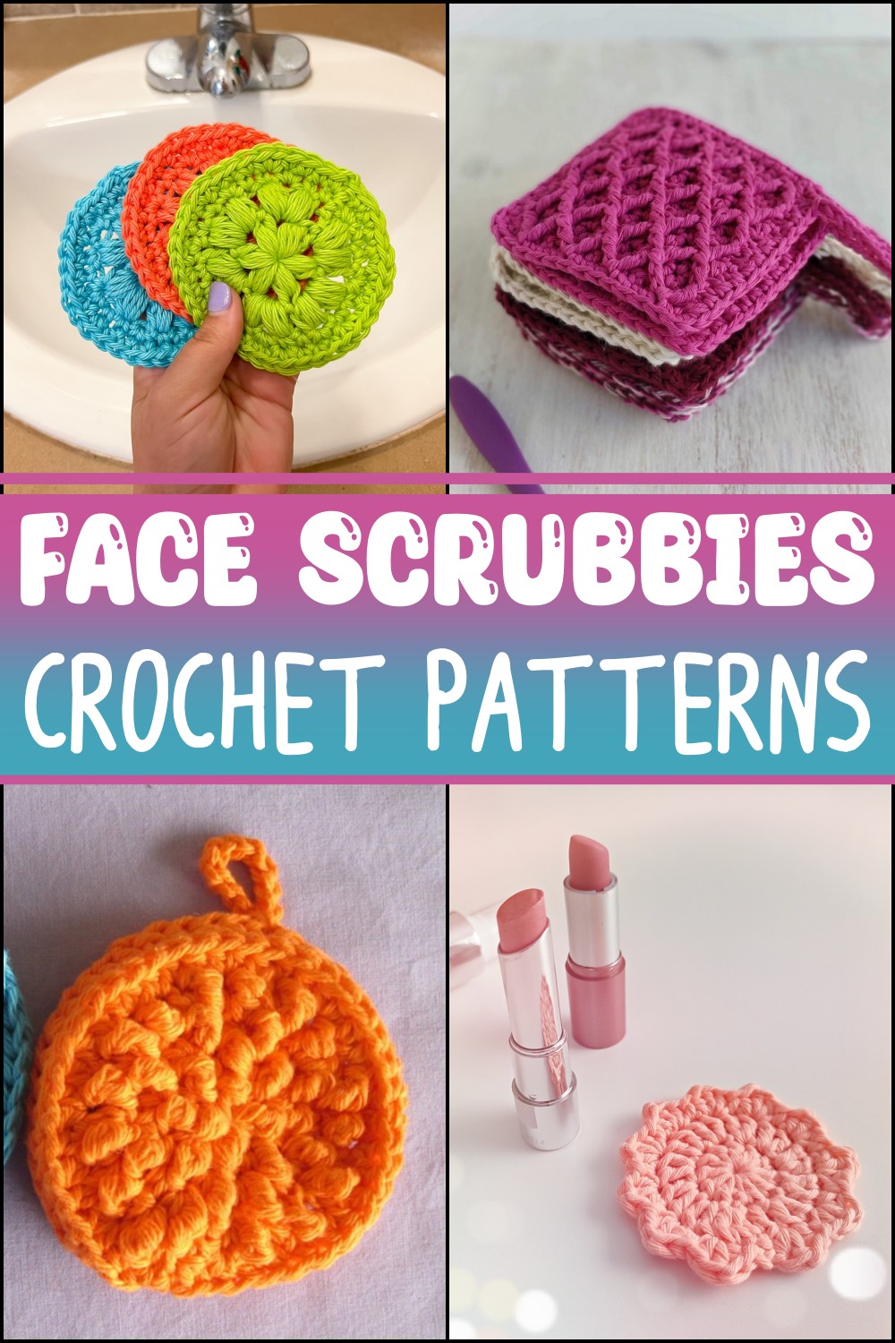 Crochet Face Scrubbies Patterns 1