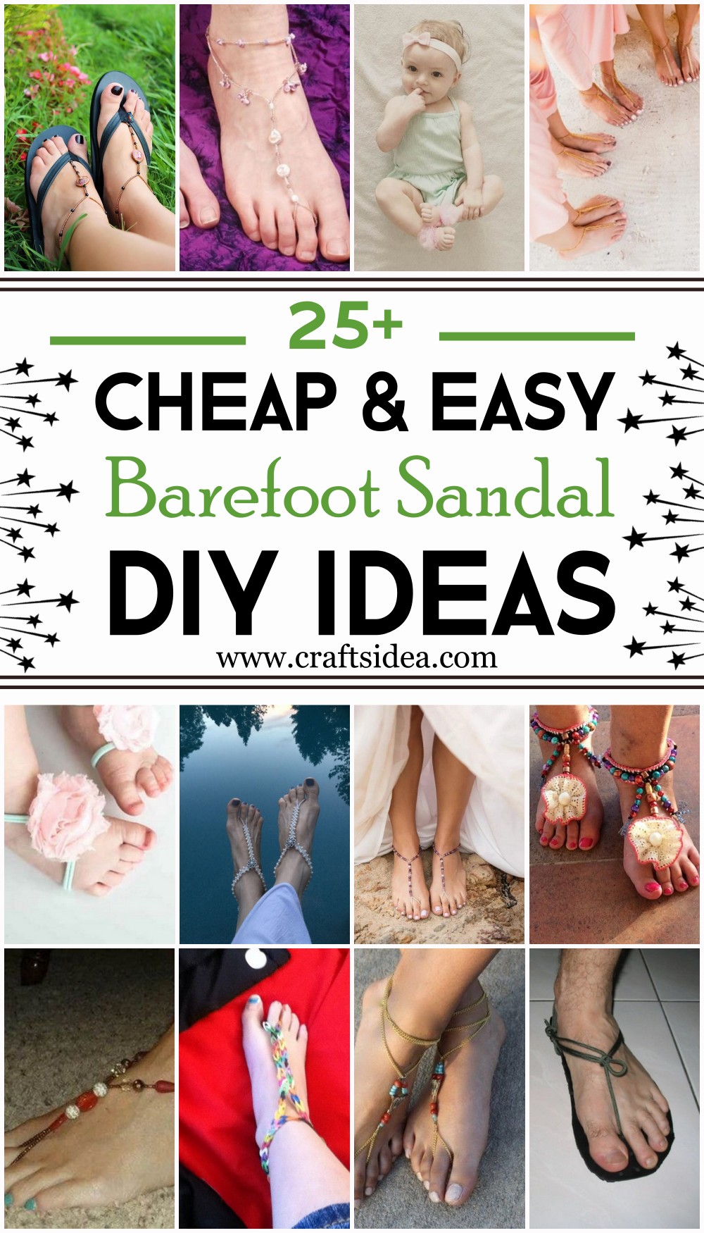 DIY Barefoot Sandal Ideas 1
