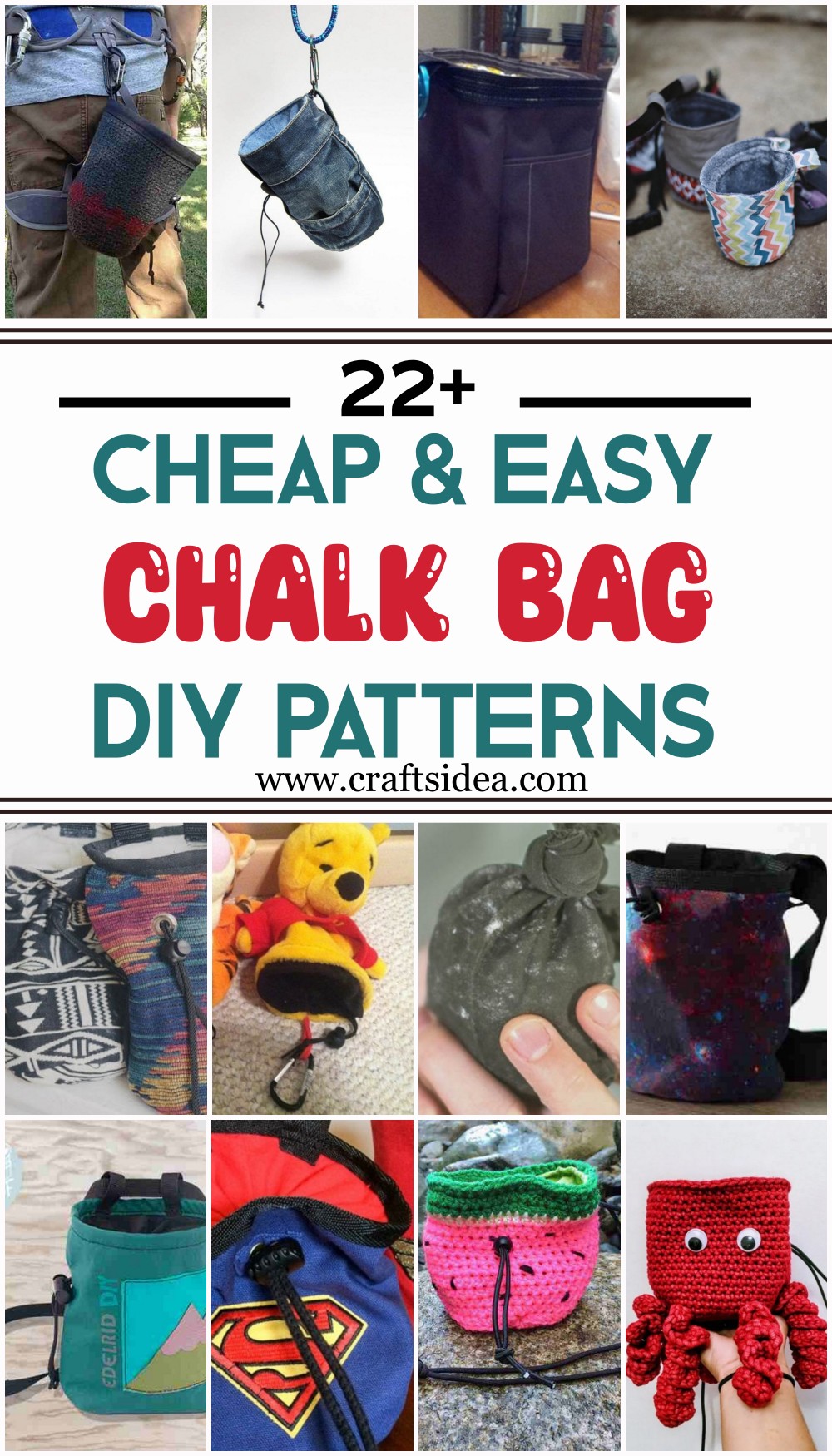 DIY Chalk Bag Patterns 1