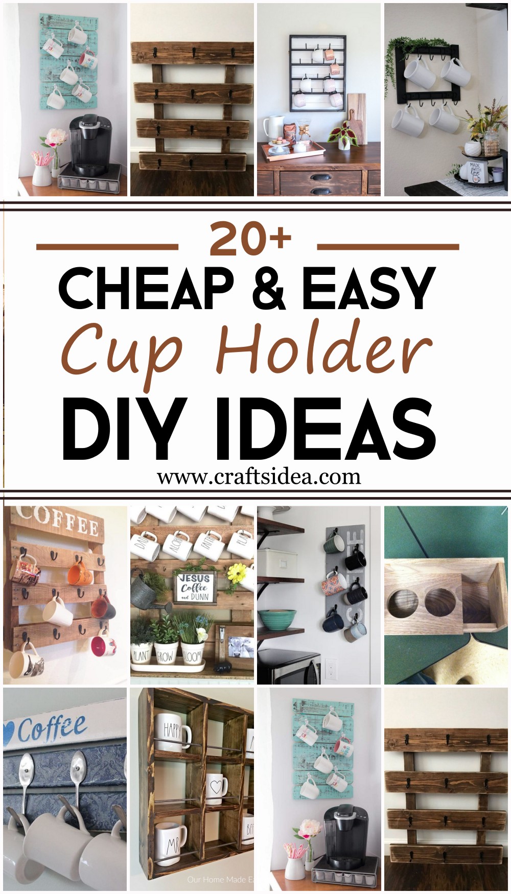 DIY Cup Holder Ideas 1