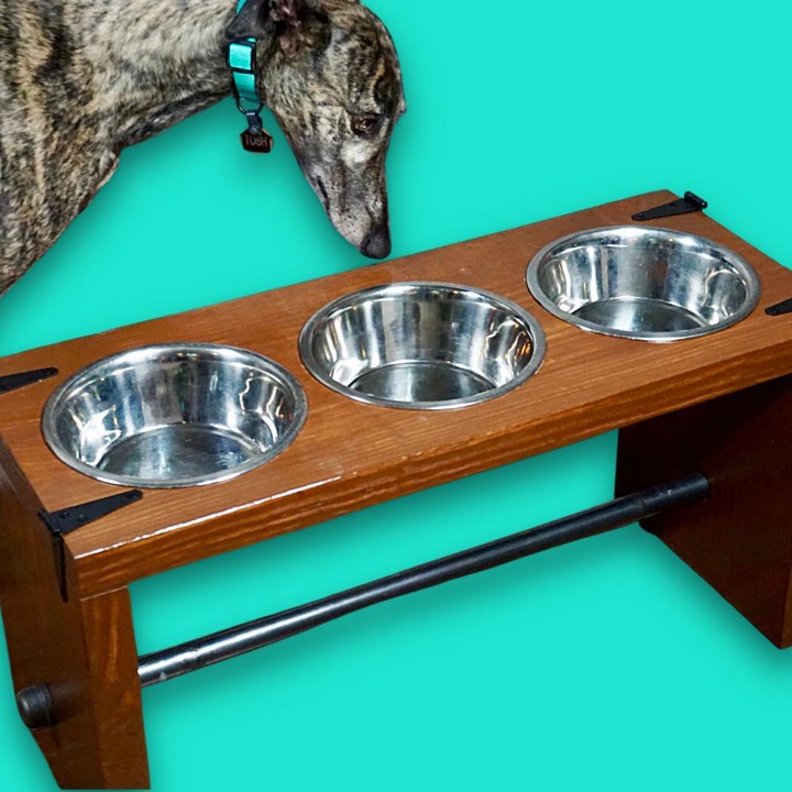 DIY Dog Bowl Stand For Two Pets