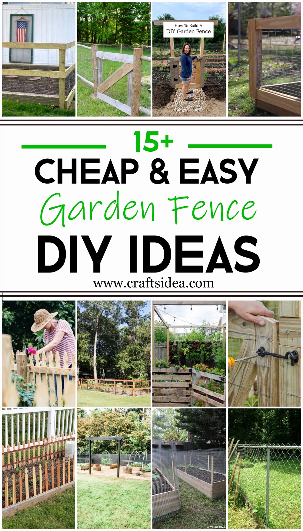 DIY Garden Fence Ideas 1
