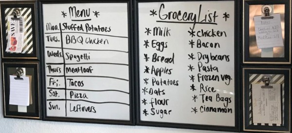 DIY Meal Planning Command Center