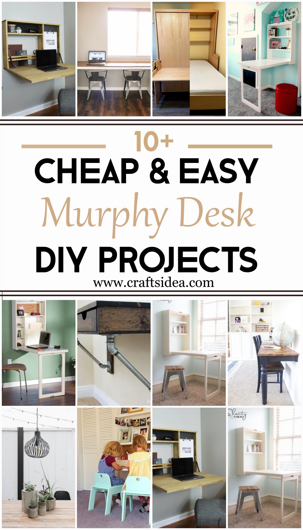 DIY Murphy Desk Ideas 1
