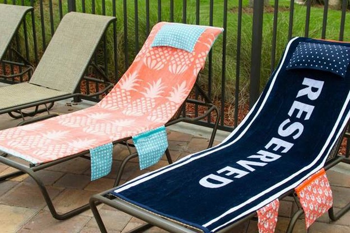 DIY Pool Chair Covers