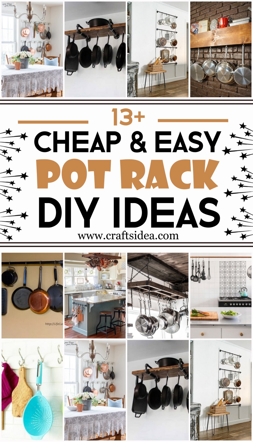 DIY Pot Rack Ideas