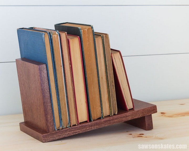 DIY Tabletop Book Rack