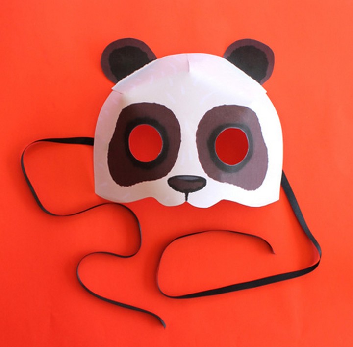 Print Paper Panda Mask