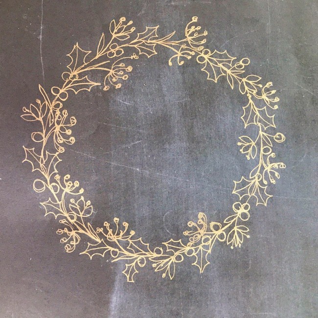 Drawing A Christmas Wreath