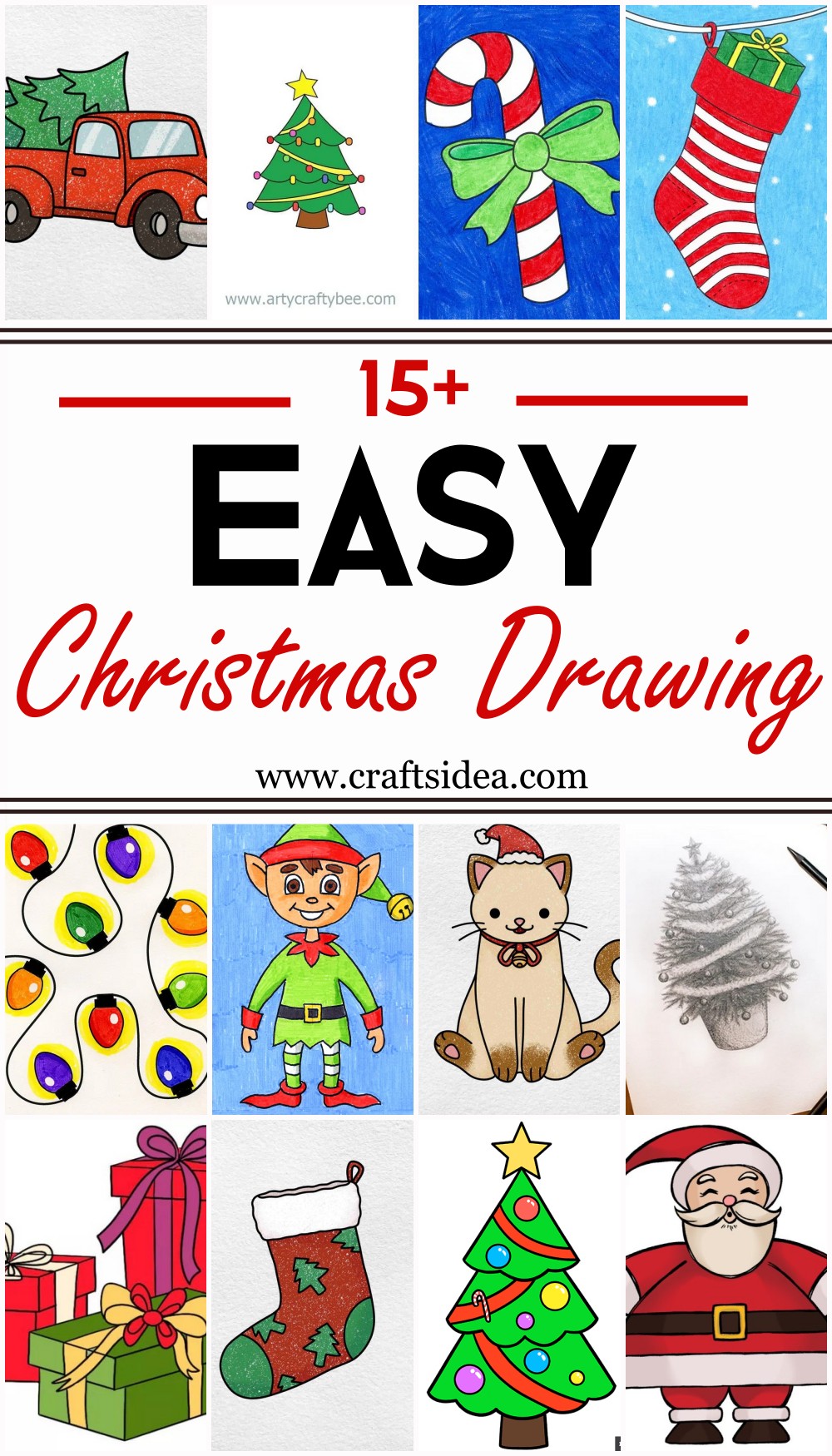 Easy Christmas Drawing Ideas 1