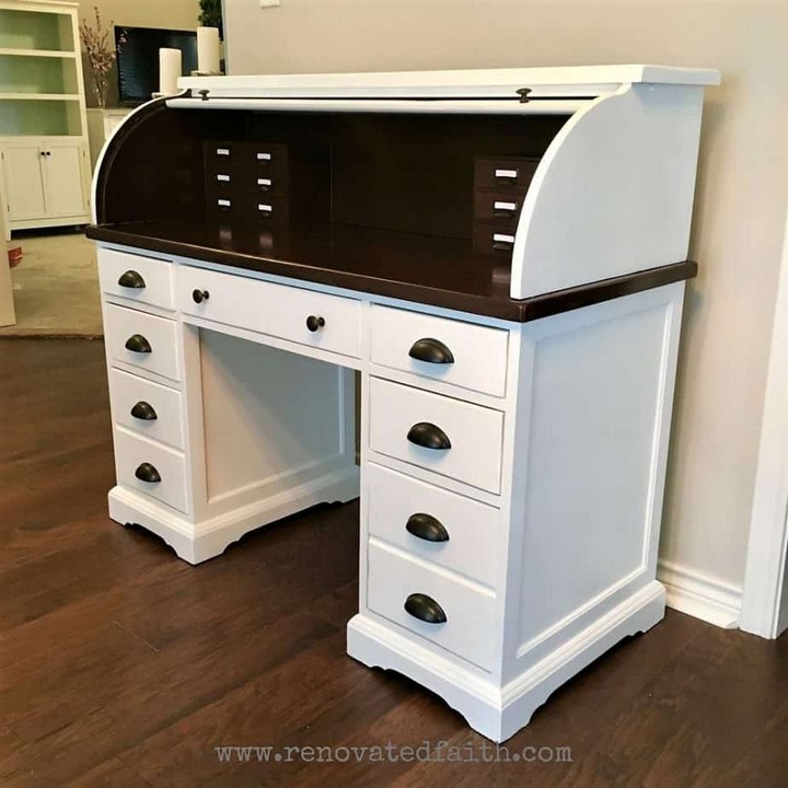 The Right Way To Refinish A Rolltop Desk