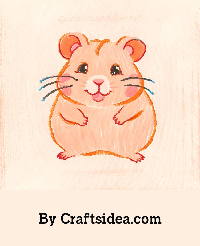 Cute Hamster Drawing