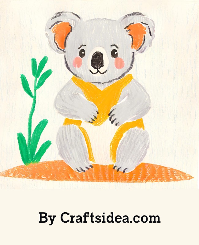 Cute Koala Drawing
