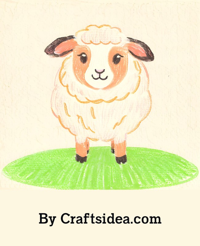 Cute Sheep Drawing