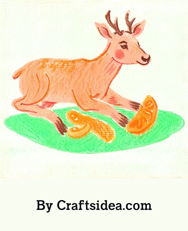Eating Deer Drawing