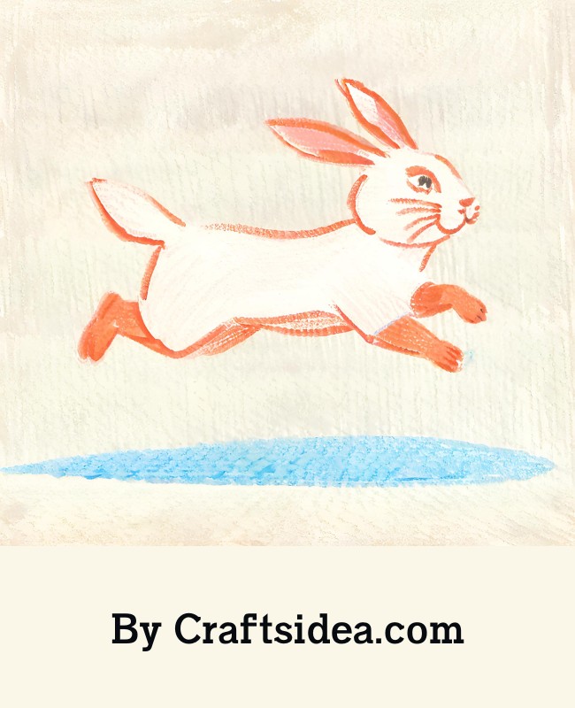 Running Rabbit Drawing