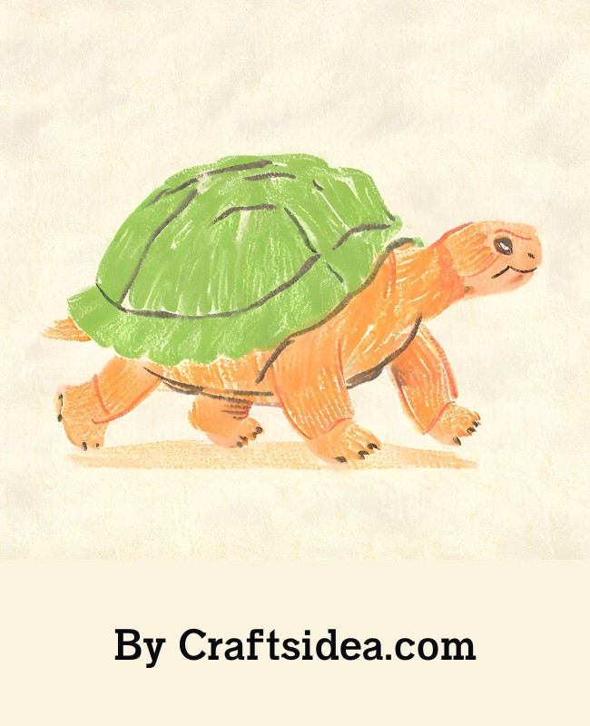 Walking Tortoise Drawing